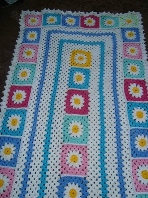 Granny Square Babydecke