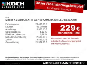 Opel Mokka 1.2 AUTOMATIK GS 180KAMERA SH LED KLIMAAUT Bild 2
