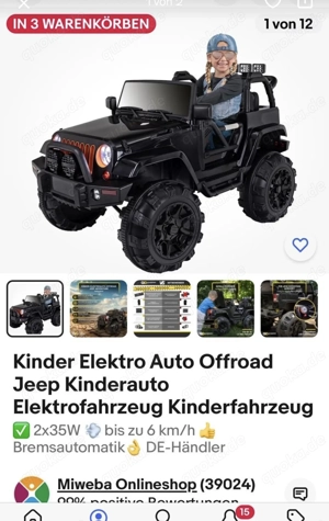 Kinder Elektroauto 