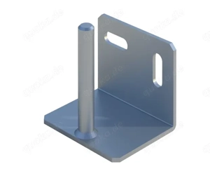 Bauzaun Wandanschluss, Wandanschluss für Rundrohr, Drehgelenk für die Wand