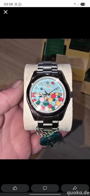Rolex Oyster Perpetual 36 Turquoise Celebration Dial