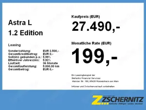 Opel Astra L 1.2 Edition Black week+6 Jahre Garantie Bild 4