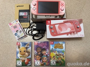 nintendo lite neue spielkonsole mit videospiele sammlung + verpakung 