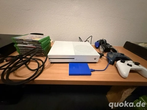 Xbox One S 1TB weiß mit Controller & Spielen