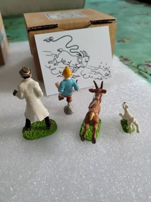 Tintin Snowy Pixi Scene Pursuit of the Goat Rare