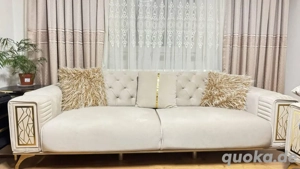 2x Luxus Schlafsofa   Ausziehbar   Creme   Beige