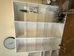 3 Regale mit Glas Einlage günstig abzugeben