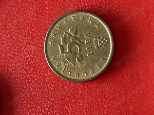 Münze Münzen Umlaufmünze Kroatien 5 Lipa 2011