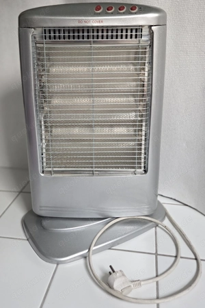 Halogen Stand-Heizstrahler 3 Heizstufen max.1200W drehbar Oszillation silber NSB-99Y 