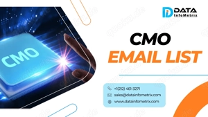 Talk to Marketing Leaders with Our Authentic CMO Email List