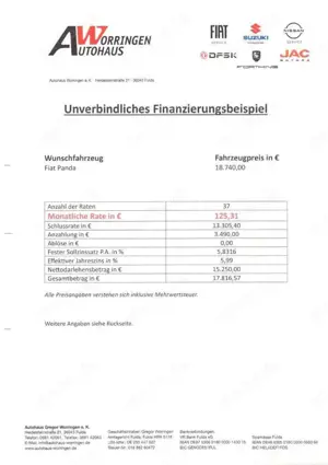 Fiat Panda 1.0 Hybrid Bild 2