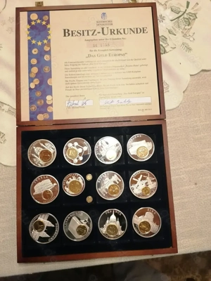 Euro Collection mit 12 Medaillen
