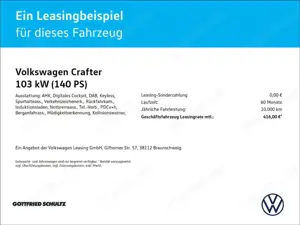 Volkswagen Crafter 35 KASTEN 2 0 TDI AHK RFK DAB KLIMA CARPLAY Bild 2