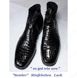 schöne Stiefeletten - Lack von "Semler"