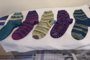 Unisex Schur Wollsocken  selbstgestrickt   5  Paar