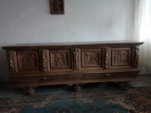 Eichenanrichte   Sideboard, antik, flämischer Stil