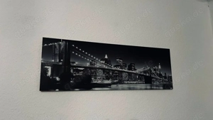 Wandbild in Schwarz-Weiß (Stadtmotiv)