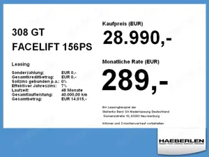 Peugeot 308 GT FACELIFT *GEWERBE*BESTELLERFAHZEUG* Bild 4