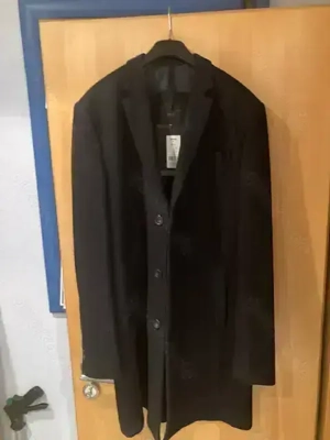 Mantel (Kurzform) der Nobelmarke Gleason GB  in Größe L dark navy blue, neu mit Etikett