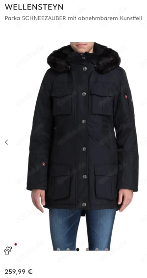 Damen Jacke Parker Wellensteyn Schwarz Nagelneu !