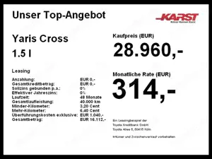 Toyota Yaris Cross 1.5 l 4x2 Winter Paket,Apple/Android Bild 2