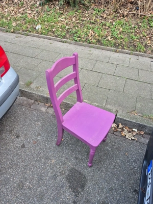 Stuhl LILA aus Kiefernholz - sehr stabil