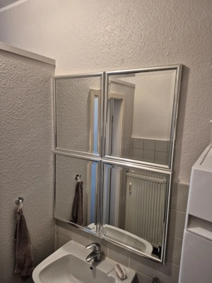 4x Spiegel á 43 x 53cm als 1x großer Spiegel zusammen Wandspiegel