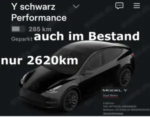 Tesla Model Y rot AWD nur2462km kaufe auch Teslas an´´