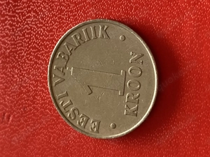 Münze Münzen Umlaufmünze Estland 1 Kroon 1993