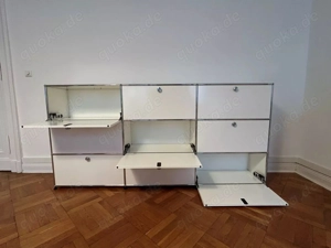 Highboard USM Haller weiß 225 x 35 x 109 - aus Büroauflösung