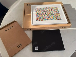 DAMIEN HIRST The Currency 'Snakes likes Bibbles' mit HENI Rahmen. Handbemalt