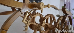 Clock wooden gear clock Holz Uhr Bild 6
