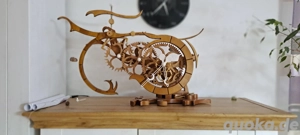 Clock wooden gear clock Holz Uhr Bild 5