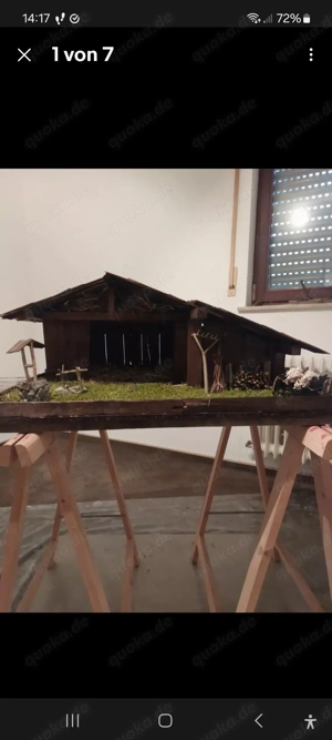 Weihnachtskrippe Handarbeit 