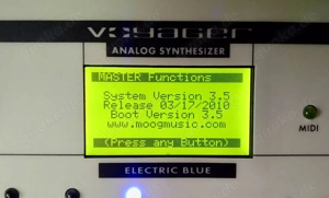 Moog Voyager Electric Blue Edition