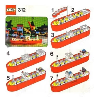 Baukasten  LEGO  Nr. 312 Tanker  Legoland  Bild 4