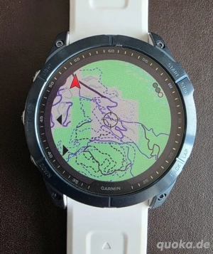 Garmin Fenix 7X Sapphire solar Blau DLC Titan mit Armbände und verpakung