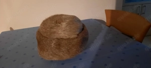 Vintage Rotfuchs Pelz Damenhut 70er Jahre Braun   Handarbeit Kürschner 56 57 cm