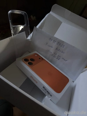 iphone 17 Pro Max 512GB Orange NEU 