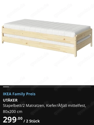 Gästebett zum stapeln