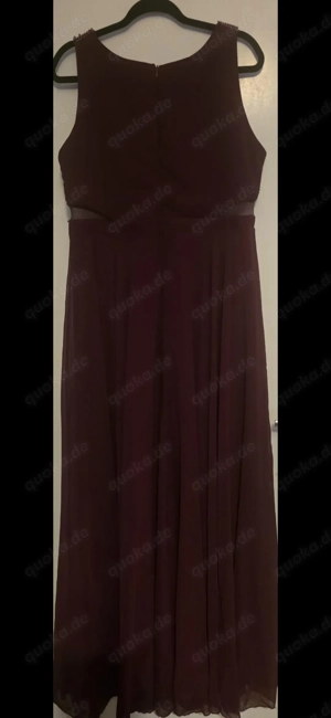 Elegantes lila-silbernes Kleid   Gr. 46 48