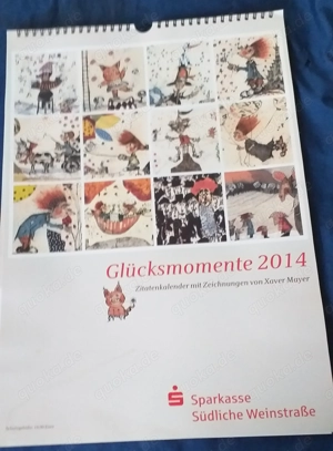 Alter Kalender Sparkasse 2014