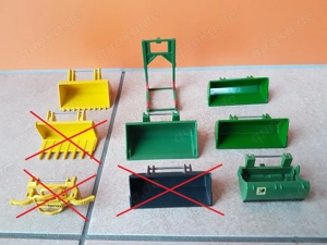 Verschiedene Siku Zubehör Frontschaufel Traktor 1:32 - wie NEU