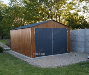 Blechgarage Premium Container Carport Mülltonnenhäuser Gartenhaus