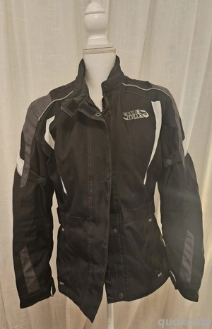 Fast Way Damen Motorradjacke (M 38) schwarz mit Protektoren