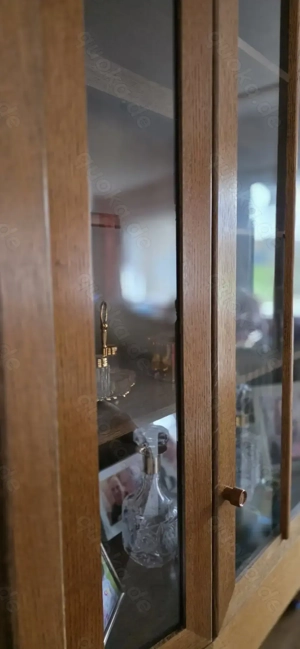 Wohnzimmerschrank mit Vitrine,geräumig,guter Zustand, Bild 2