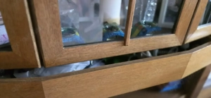 Wohnzimmerschrank mit Vitrine,geräumig,guter Zustand, Bild 5