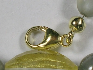 NEU: Kette 45 oder 50 cm mit Mondstein 375 Gold Karabiner Bild 6