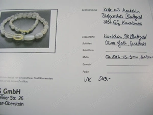 NEU: Kette 45 oder 50 cm mit Mondstein 375 Gold Karabiner Bild 8