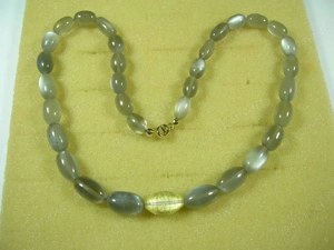 NEU: Kette 45 oder 50 cm mit Mondstein 375 Gold Karabiner Bild 9